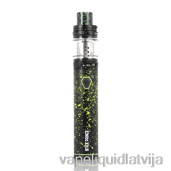 Smok Stick Prince Komplekts - Pildspalvas Stila Tfv12 Prince Black Ar Zaļu Izsmidzināmu Vape šķidrumu